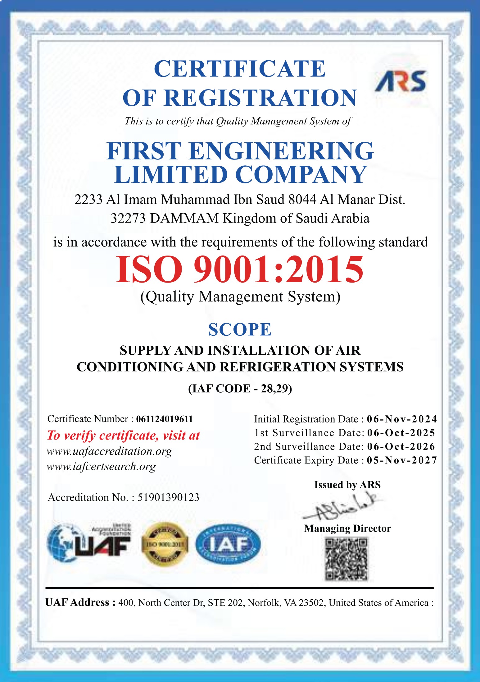 ISO Certificate 1